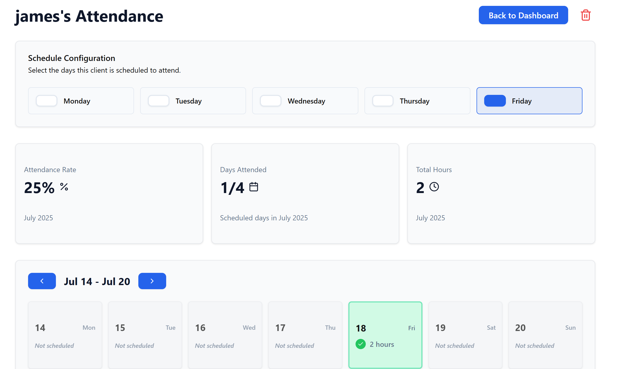 Unified ESL Attendance Tracker